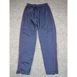 Nike Track Pants Boys Large Blue Red Stripe Dri Fit Y2K Zip‎ Leg Activewear Gym